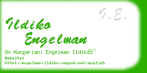 ildiko engelman business card